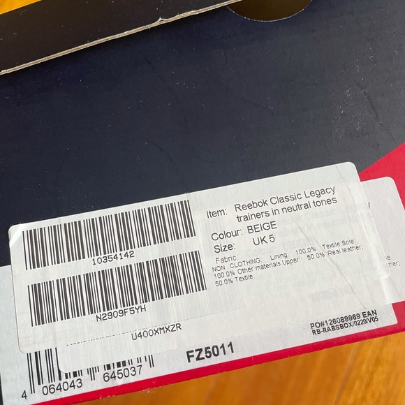 Reebok Classic Legacy Runners - Neutral tones (beige, grey, lilac) UK 5, EU 37.5 - Picture 6 of 11